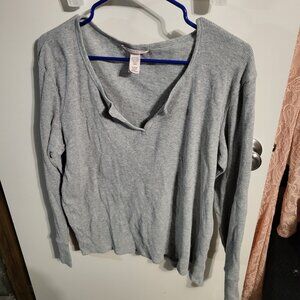 WOMANS VICTORIAS SECRET WAFFLE KNIT TOP SZ XL